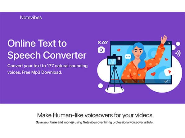 Notevibes Text to Speech Personal Pack Premium Subscription [LIFETIME]